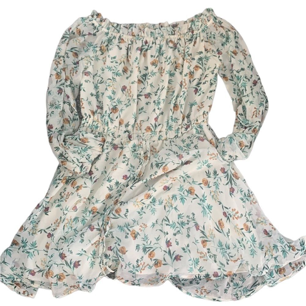 ✨ HP✨ASOS DESIGN off shoulder mini dress in ditsy floral print✨